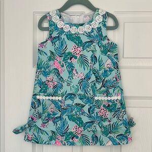 Floral Blue and Pink Kids Dress
